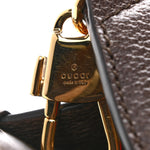 Monogram Jumbo GG Textured Dollar Calfskin Web Mini Vertical Tote Camel Ebony New Acero