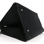 Matte Grained Calfskin Soft Margaux 15 Black