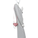 Saffiano Mini Triangle Crossbody Pouch Petalo