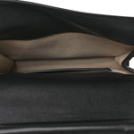 Smooth Calfskin La Pochette Rond Carre Black