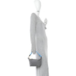 Canvas Gabardine Pouch Alluminio Celeste