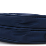 Tessuto Nylon Saffiano Mini Camera Crossbody Royal