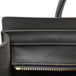 Baby Drummed Calfskin Micro Luggage Kohl
