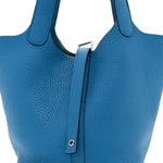 Taurillon Clemence Picotin Lock 18 PM Bleu Frida