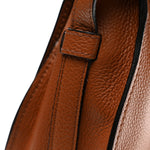 Calfskin Medium Marcie Round Crossbody Bag Tan