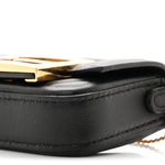 Nappa Matisse FF Embossed Nano Maxi Buckle Baguette Charm Black