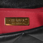 Goatskin Quilted Large Chanel 19 Flap Black