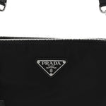Re-Nylon Saffiano Re-Edition 2000 Double Zip Crossbody Bag Black