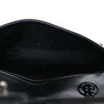 Calfskin Matelasse Monochrome Mini GG Marmont Shoulder Bag Black