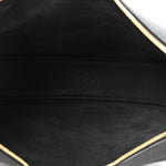 Pebbled Calfskin Augustina Hobo Black