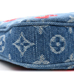 LV X TM Monogram Denim Cerises Pochette Accessories Blue