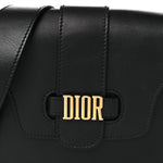 Calfskin D Fence Saddle Bag Black