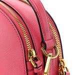 Saffiano Lux Odette Crossbody Magenta