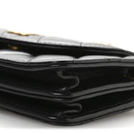 Lambskin Quilted Phone Holder Flap Black