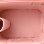 Caviar Quilted Mini Vanity Case With Chain Pink