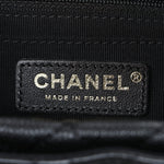 Caviar Calfskin Quilted Small Top Handle Flap Black