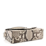 Snakeskin Baguette Soft Trunk White Camelia