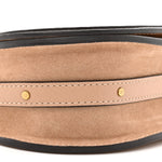 Calfskin Suede Small Nile Bracelet Bag Biscotti Beige