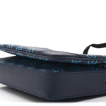 Calfskin Monogram Shadow Trio Messenger Navy River Blue