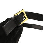 Suede Mama Baguette Black