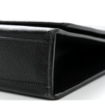 Grain De Poudre Medium Classic Monogram Monochrome Kate Satchel Black