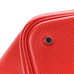 Taurillon Clemence Picotin Lock 22 MM Rouge Tomate