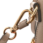 Suede Calfskin Mini Faye Backpack Motty Grey