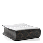 Triomphe Canvas Calfskin Mini Vertical Cabas Tan