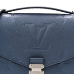 Metallic Empreinte Monogram Giant Pochette Metis Navy Nacre