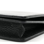 Calfskin Mini GG Marmont Chain Wallet Black