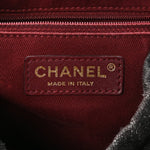Denim Calfskin Quilted Backpack Dark Grey Black