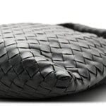 Calfskin Intrecciato Small Hop Black