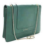 Calfskin Serpenti Forever Medium Shoulder Bag Emerald Green