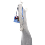 Calfskin Small Sylvie Shoulder Bag Clear Sky Blue