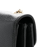 Dollar Calfskin Small Interlocking G Shoulder Bag Black