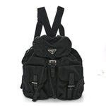 Re-Nylon Saffiano Medium Backpack Black