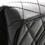 Aged Calfskin Quilted 2.55 Reissue 226 Flap Black