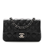 Caviar Quilted Mini Rectangular Flap Black