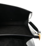 Box Calfskin Medium Bobby Frame Flap Black