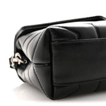 Calfskin Y Quilted Monogram Toy Loulou Crossbody Bag Black