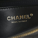 Metallic Calfskin Pearl Quilted CC Belt Bag Ruthenium