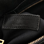 Grain de Poudre Calfskin Y Quilted Monogram Medium Loulou Chain Satchel Black