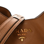 Vitello Daino Hobo Messenger Bag Caramel