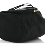 Saffiano Tessuto Nylon Mini Bucket Crossbody Bag Black