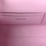 Brushed Calfskin Mini Wanda Top Handle Bag Bubble Gum