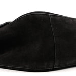 Suede Calfskin Small Souplissimo Maxi Flap Black
