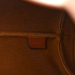 Triomphe Canvas Calfskin Small Bucket Bag White