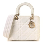 Macrocannage Technical Fabric Medium Lady Dior White