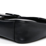 Calfskin Matelasse Monochrome Mini GG Marmont Shoulder Bag Black
