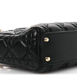 Lambskin Cannage Mini Lady Dior Black